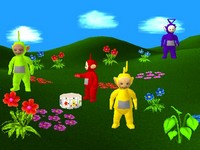 une photo d'Ã©cran de Teletubbies sur Sony Playstation